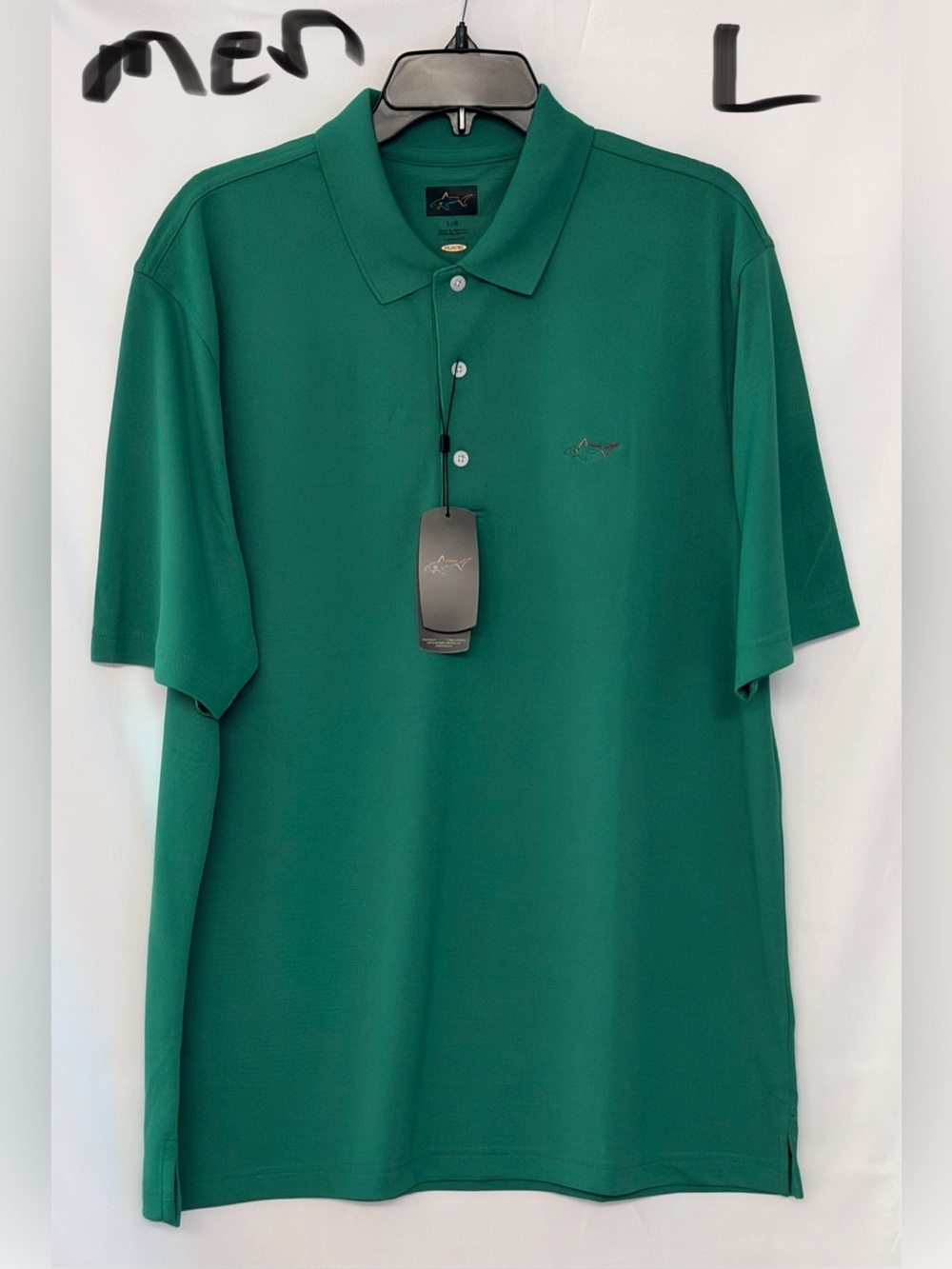 Greg Norman Collection Teal-Green Performance Polo